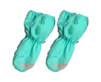 1 Pair Ski Gloves Extended Cuff Waterproof Lint Thickened Wrapped Finger Winter Snow Kids Warm Gloves for Autumn - Green