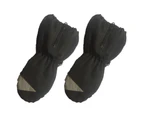 1 Pair Ski Gloves Extended Cuff Waterproof Lint Thickened Wrapped Finger Winter Snow Kids Warm Gloves for Autumn - Black