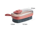 Scrubbing Brush Automatic Liquid Filling Multi-Function ABS Reusable Detergent Storage Box Washer for Home-Orange