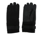 Climbing Gloves Wear Resistant Shock Absorbing Lightweight Comfortable Mountain Biking Gloves Equipment Rescue Tool - Black