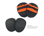 Knbhu 1 Pair Sports Dumbbell Gym Fitness Workout Anti-slip Hand Palm Protection Gloves-Orange - Orange