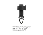 Multi-purpose Adjustable Gloves Hanging Buckle for Outdoor Camping - Black