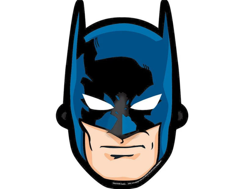 Batman Paper Face Masks Loot Party Favours 8 Pack