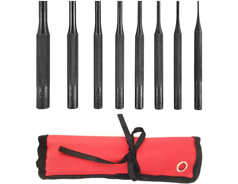 8 Pieces Pin Punch Set, Gunsmithing Kit Removing Repair Tool with Holder for Automotive, Watch Repair,Jewelry and Craft