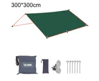 Outdoor Waterproof Sun Shelter Sunshade Tent Canopy Garden Patio Camping Awning - Green 300*300cm