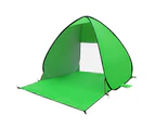 Foldable Multi-function Cone-shape Breathable Beach Tent for Camping - Green