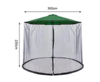 Breathable Dome Mosquito Net Sunshade Insect Repellent Hanging Tent for Balcony - Black