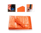 Emergency Tent Multifunctional Waterproof Windproof Orange Portable Camping Thermal Blanket Tent for Outdoor - Orange