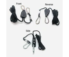 2Pcs Reinforced  Metal Internal Gears Pulley Rope Ratchet with Carabiners Heavy Locking Hanger Lifting Lanyard for Tent