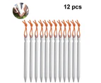 12-Piece Tent Stakes, Aluminium Tent Nail Lightweight with Reflective Rope  Camping Camping Triangle Bold Tent Nails