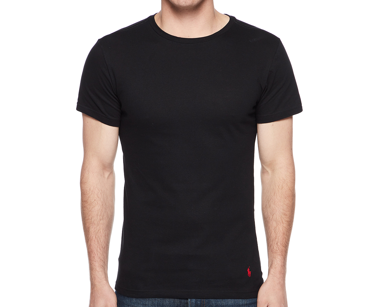 Polo Ralph Lauren Men's Short Sleeve Crewneck Slim Fit Tee / T-Shirt /  Tshirt 3-Pack - Polo Black 