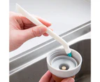2Pcs Elastic Brush Head Anti-slid Cleaning Brush Plastic Practical Tail Shovel Cup Cleaner for Home-2pcs