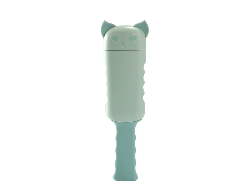 Pet Hair Remover Double Head Design Heat-resistance Skin-friendly Pet Hair Removal Brush for Dog-Green