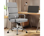 Furb Ergonomic Executive Eames Office Chair Height Adjustable Fabric Sliver/Grey