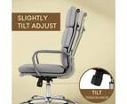 Furb Ergonomic Executive Eames Office Chair Height Adjustable Fabric Sliver/Grey