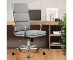 Furb Ergonomic Executive Eames Office Chair Height Adjustable Fabric Sliver/Grey