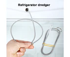 Stainless Steel Refrigerator Drain Hole Filter Tube Pipe Cleaning Brush Tool-B