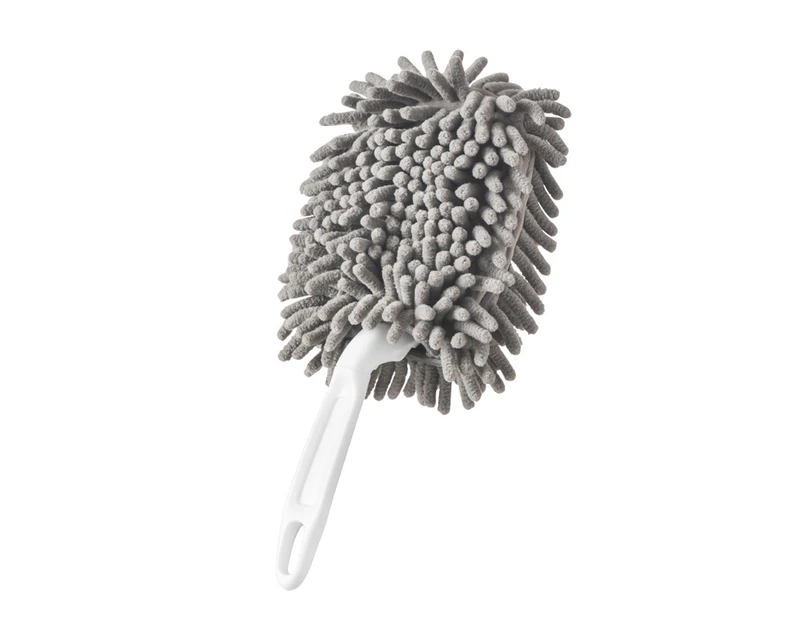 Dust Cleaner Eco-friendly Anti-scratch Plastic Washable Cleaning Duster Tool for Home-Grey