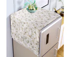 Fridge dust cover, washing machine cover, refrigerator dust cover with storage bag, dust cover for fridge dryer washing machine-Style D