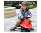 Glide Walker Swing Car Twist Car Rind On Toy  Italian Designer For Children Outdoor 6 Colours - Red