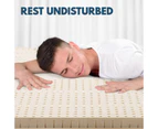 Queen Size 7 Zone Latex Mattress Topper Underlay 7.5cm Thick Mat Pad Cover