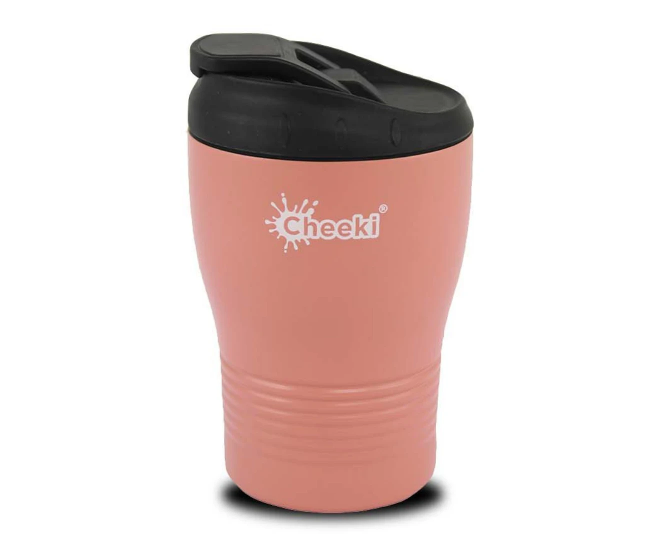 Cheeki Insulated Reusable Espresso Coffee Cup Coral (240 ml)