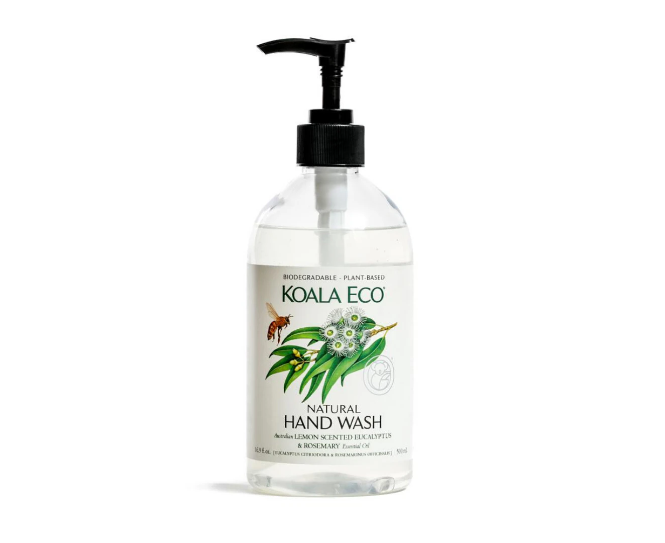 Koala Eco Natural Hand Wash With Lemon Scented Eucalyptus & Rosemary (Vegan)