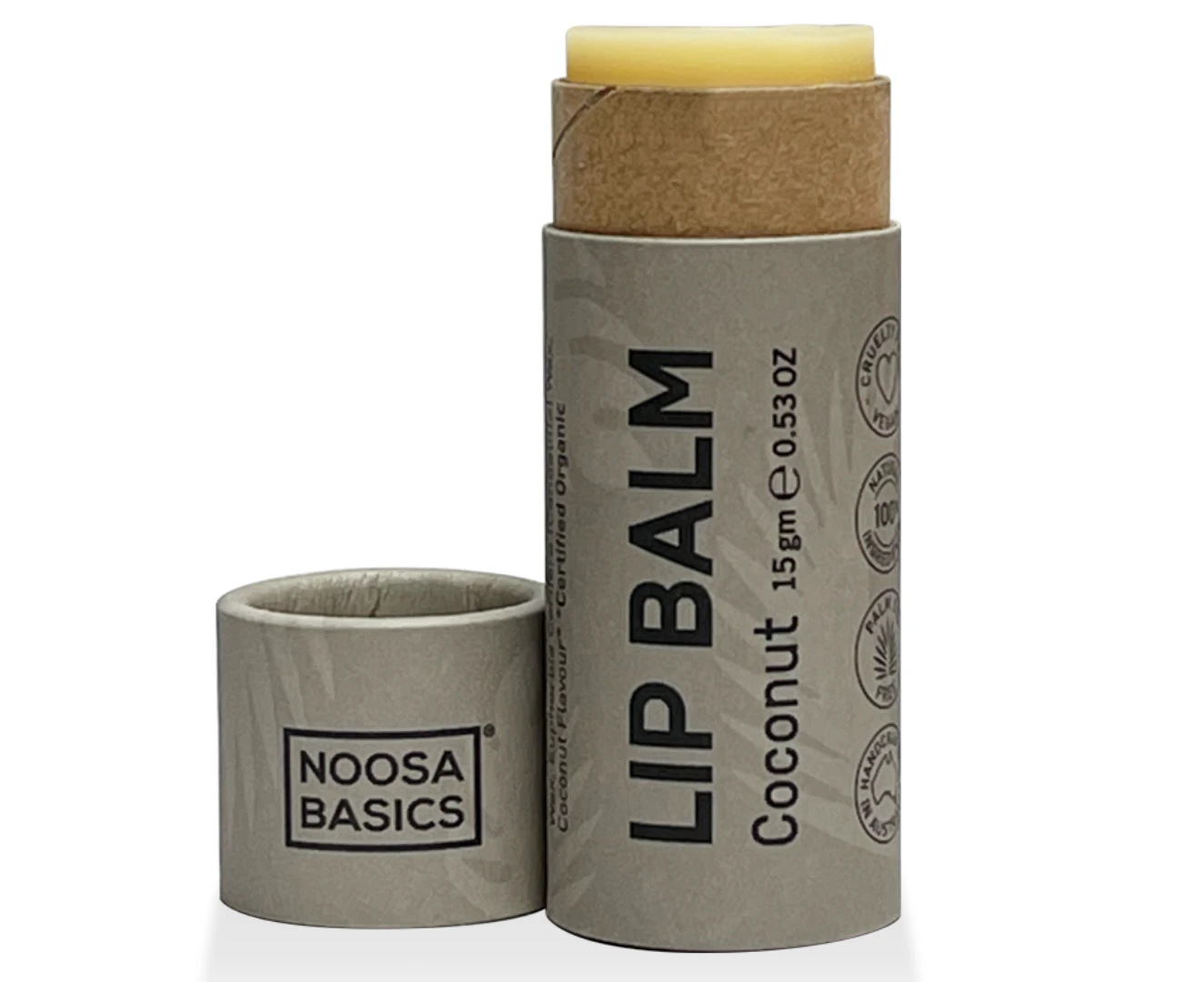 Noosa Basics Lip Balm Coconut (Vegan & Cruelty Free) 15 g