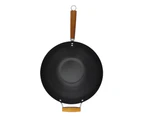 Cuisena Non Stick Carbon Steel Wok with Acacia Handle 35cm
