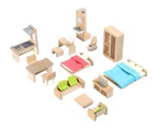 PlanToys Green Dolls house - Eco Design (with furniture)
