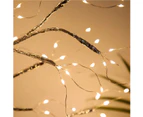 Led Decorative Lights - Silver Iron Twig 108 Warm White Lights