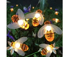 Led Solar Bee String Lights - Warm White Bee -【Solar Eight】【5 Meters 20 Lights】