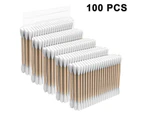 Cotton swab with two heads Cotton swab wooden stick Sustainable cotton swab made of bamboo Cotton swab wood for make up cleaning Disposable double headed