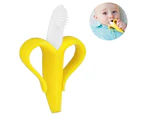 1 pcs Baby Toothbrush and Banana Yellow Babies Toddlers Molar Stick
