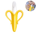1 pcs Baby Toothbrush and Banana Yellow Babies Toddlers Molar Stick
