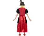 Alice In Wonderland Queen Of Hearts Miss Hearts Child Costume Size: 7-9 Yrs