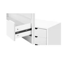 Oikiture 6 Chest of Drawers Tallboy - White