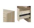 Oikiture 6 Chest of Drawers Tallboy - Natural