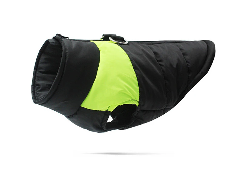 Dog Jacket Waterproof Pet Clothes For DOG Back Length 45cm Green