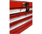 KC Tools Red 3 Drawer Tool Box Add On with BBS