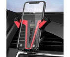 Remax Gravity Car Phone Holder Adjustable Universal Car Bracket Mount Black and Red