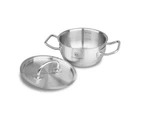 Pro-X 8pc Stainless Steel Cookware Set Casserole Pot Lid Frying Pan Saucepan