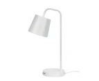 [Free Shipping]HENK Metal Desk Lamp with USB Socket in White