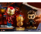 Cosbaby Hot Toys Avengers Infinity Tony Stark, Iron Man Mark L, Infinity Gauntlet Collectable 3-Pack