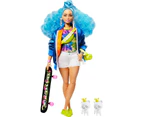 Barbie Extra Doll #4 with Skateboard & 2 Kittens