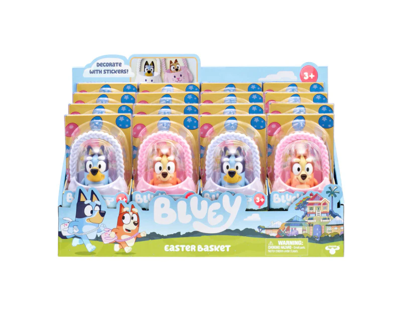 Bluey Easter Egg Basket Pack with Stickers