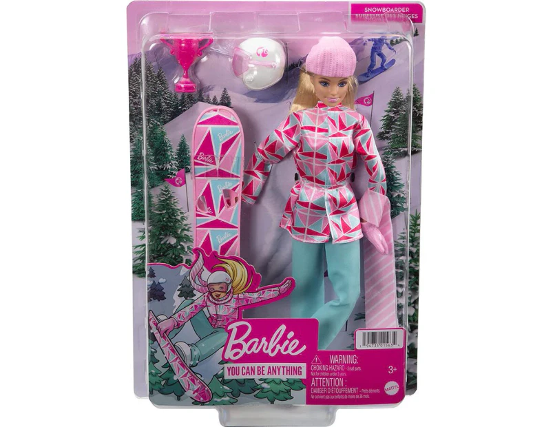 Barbie You Can Be Anything Snowboarder Blonde Doll