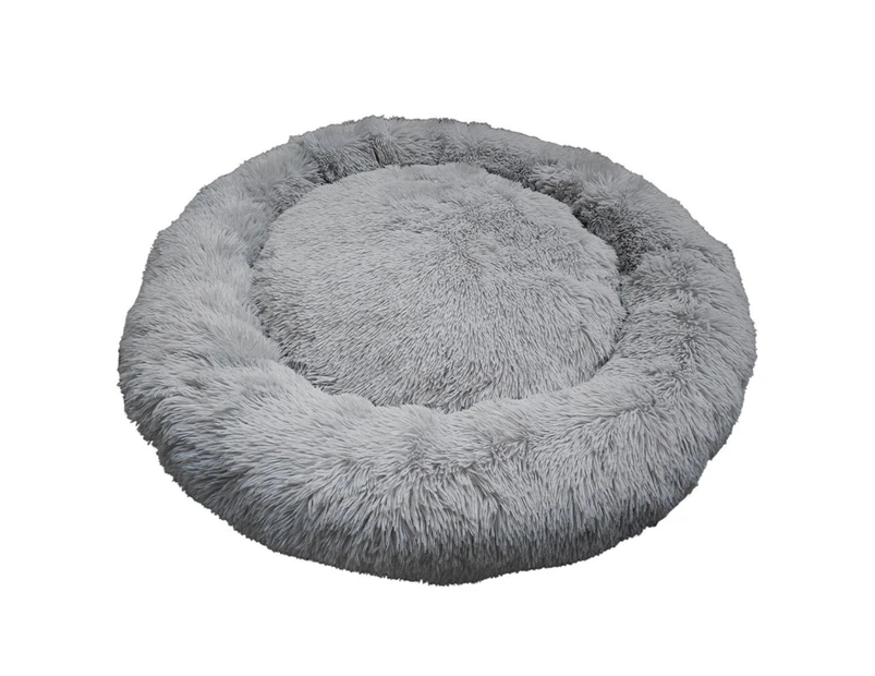 Prestige Pet Snuggle Buddies Calming Cuddler Plush Dog Bed Grey 100cm