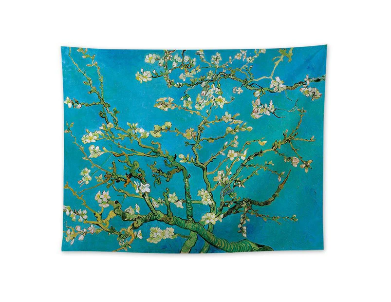 Tapestry Van Gogh Branches of An Almond Tree In Blossom Tapestry Wall Hanging Art Home Decor for Living Room Bedroom Bathroom Kitchen Dorm
