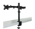 Dual LCD Monitor Desk Mount Stand Adjustable Fits 2 Screens Up To 27"